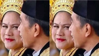 Iriana Jokowi Memberikan Tanda Jempol saat Diminta Pendapatnya tentang Kandidat Cawapres Gibran Prabowo