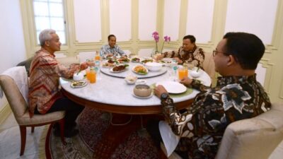 Pertemukan 3 Bakal Capres di Makan Siang, Netralitas Jokowi Diperdebatkan