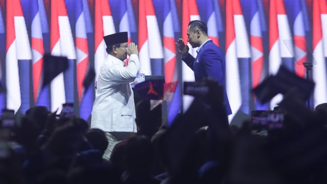 Prabowo Mengucapkan Pujian pada AHY dan Meramalkan Akan Menjadi Pemimpin Masa Depan yang Hebat