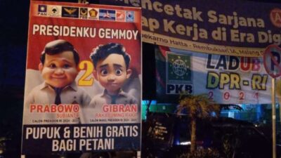 Banjir Baliho Prabowo-Gibran Gemoy di Kick Off Kampanye Pilpres 2024 Malang