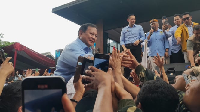 AHY Menyatakan Bahwa Prabowo Selalu Peduli Terhadap Rakyat Kecil: Kita Semua Menjadi Saksi