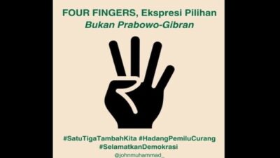 Istana Merespons Ramai Seruan Salam 4 Jari Menjelang Pencoblosan