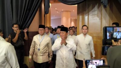 Prabowo Hadir dalam Buka Puasa Bersama TKN setelah Kemenangan Pilpres 2024