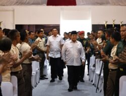 Prabowo Subianto Organizes Halal Bihalal Event with 1,000 Employees of Defense Ministry