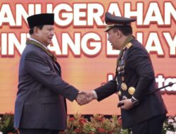 Chief of Indonesian Police Awards Prabowo Subianto with Bintang Bhayangkara Utama Honor