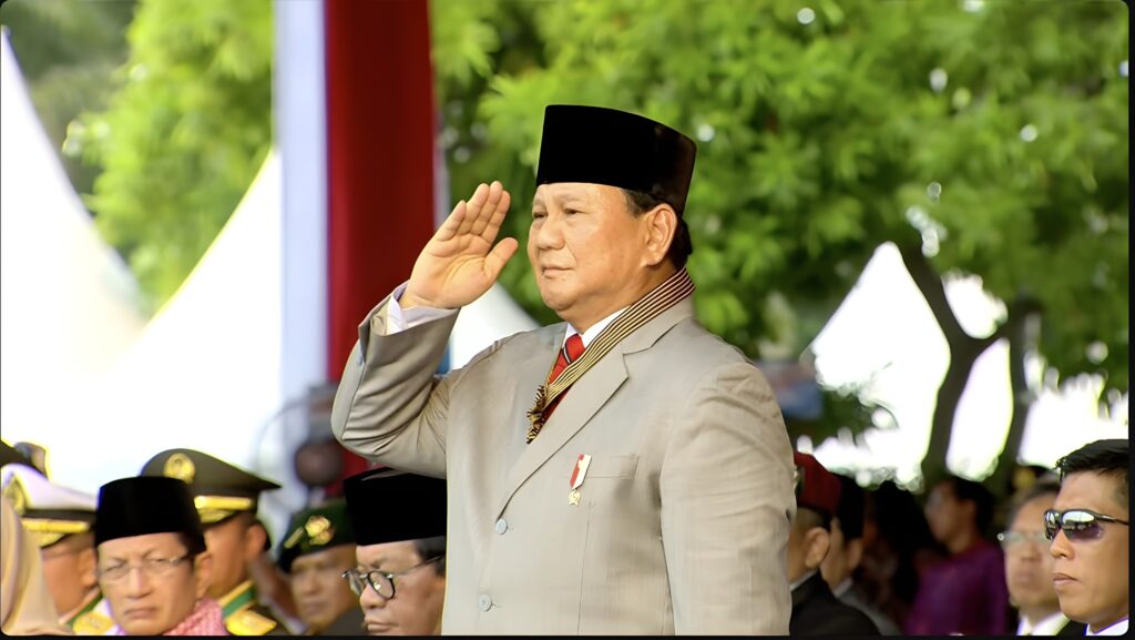 Prabowo Subianto Excitedly Returns to Bhayangkara’s 78th Anniversary Celebrations After Surgery