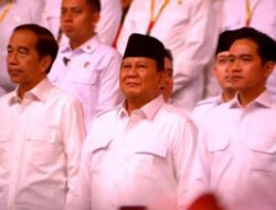 Prabowo, Jokowi, dan Gibran Meriahkan HUT Ke-17 Gerindra