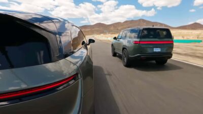 Lucid Gravity Menaklukkan Rivian SUV Quad-Motor