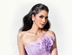 Pesona Melliza Xaviera: Gaun dan Senyum Lembut yang Memikat
